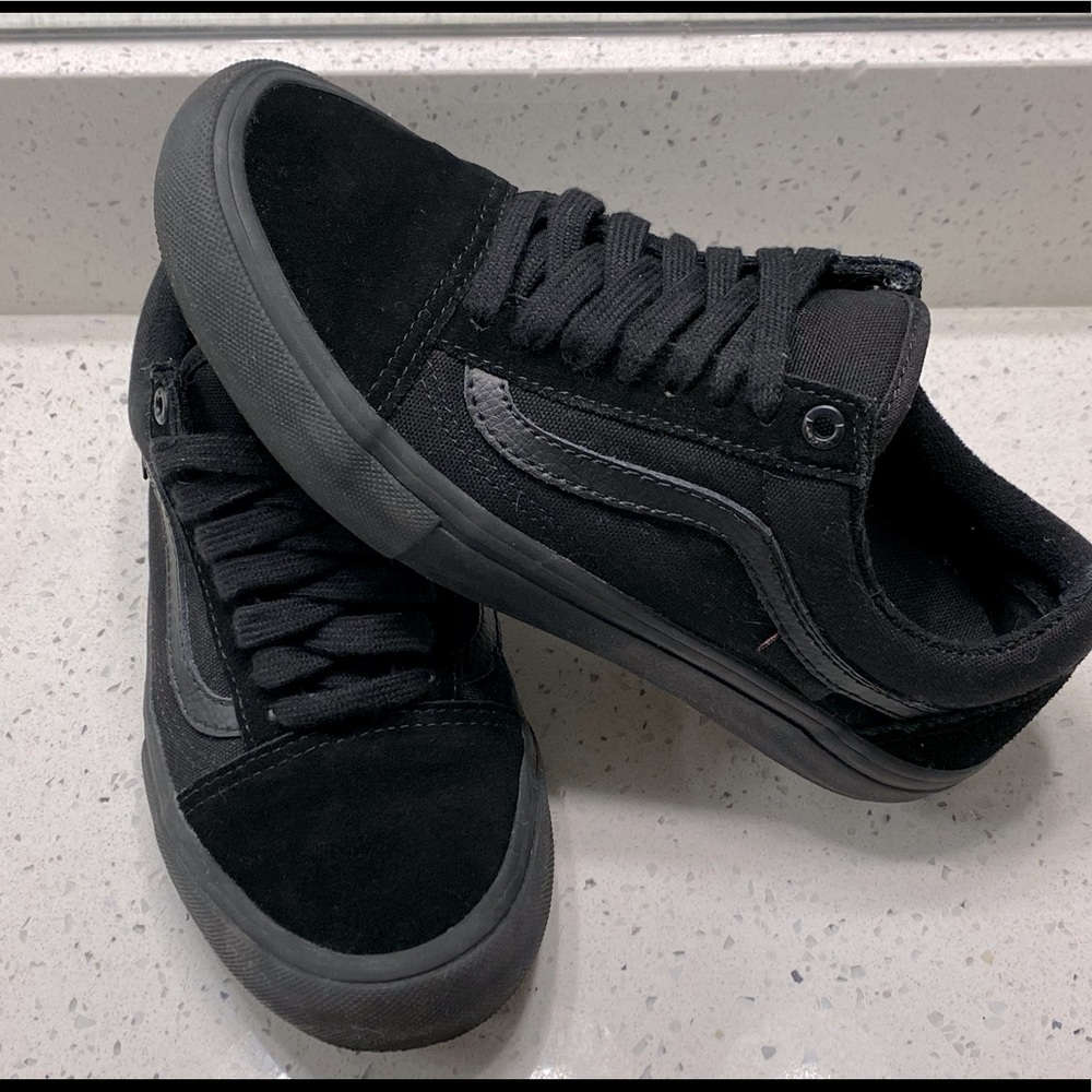 Vans-all black!